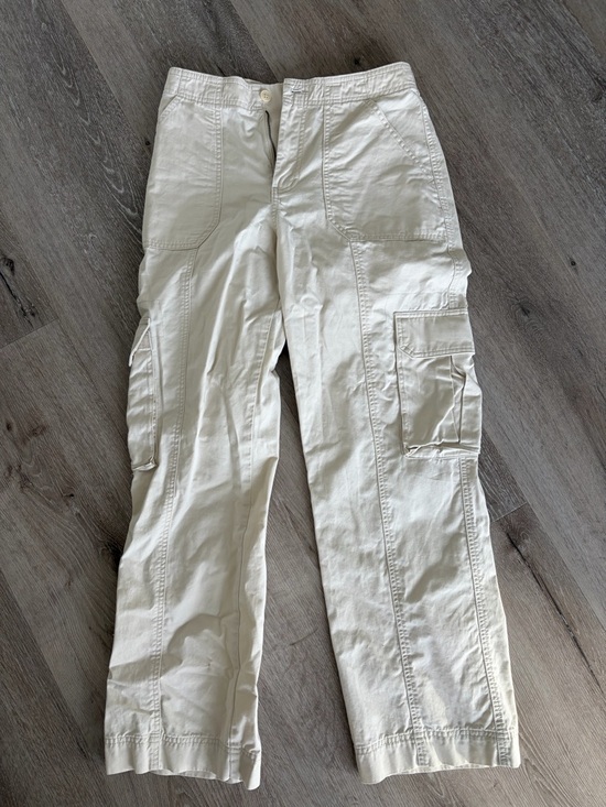 Abercrombie & Fitch Pants - Curve love Cargo Pants in Off-White